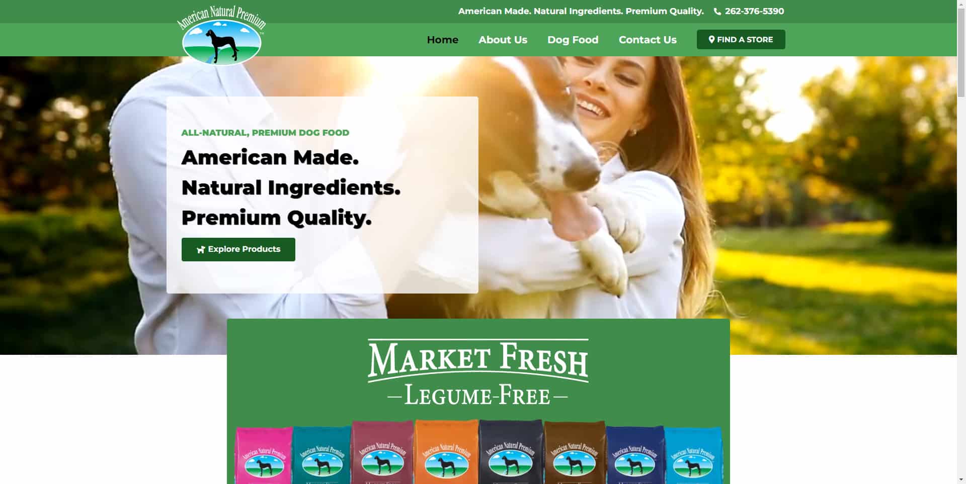 Healthy All Natural Dog Food American Natural Premium