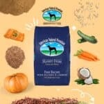 Market Fresh Fish Recipe with Zucchini & Carrots bag with its ingredients around it