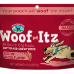 Woof-Itz Sizzlin' Bacon, front of bag