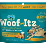 Woof-Itz Cheesin' Beer Brat, front of bag
